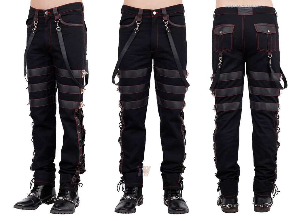 Men Gothic Trousers Pants Steampunk Vintage Cotton Gens Harem Pants